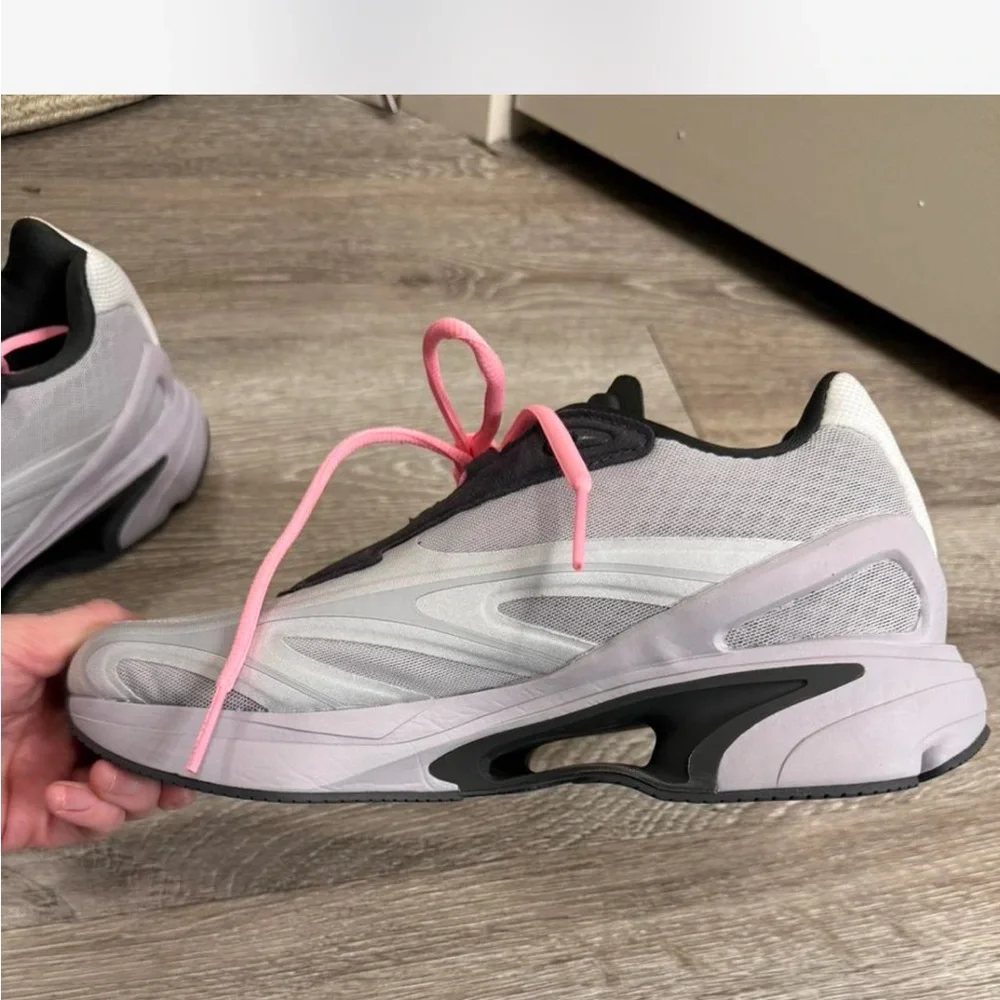 Adidas by Stella McCartney Gray and Pink Sneakers - Picture 5 of 6